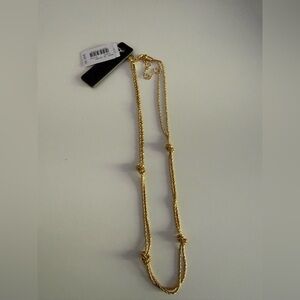 NWT J.Crew Elegant Gold Knot Necklace